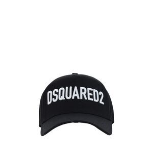 Dsquared² Black Cotton Cap (Baseball Men's Hat)